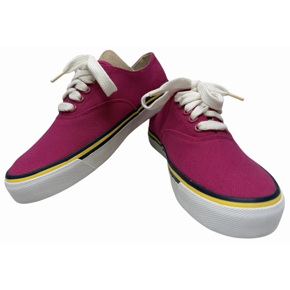 Women's 6.5 B M Polo Ralph Lauren Bryn Canvas Sneakers Shoes Pink